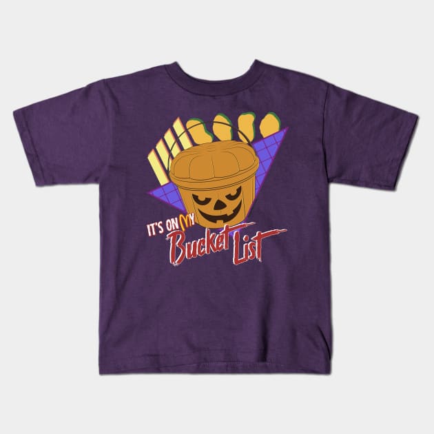 IT'S ON MY (PUMPKIN) BUCKET LIST Kids T-Shirt by RangerRob